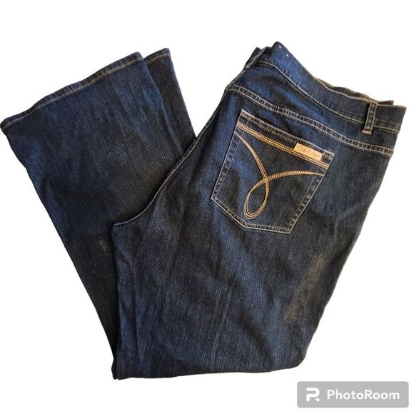 Calvin Klein Jeans, bootcut or flare leg, women's size 24W - Picture 2 of 7